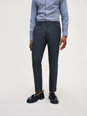 TH Flex Slim Fit Trousers | BLACK | Tommy Hilfiger