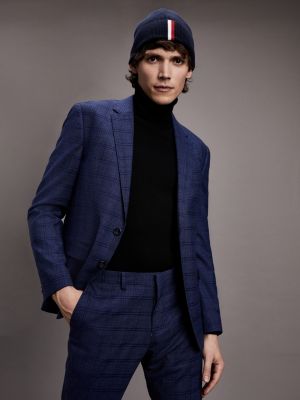 tommy hilfiger blue suit