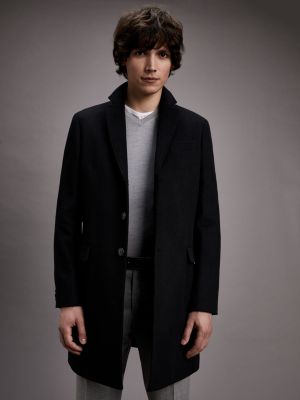 mens black tommy hilfiger coat