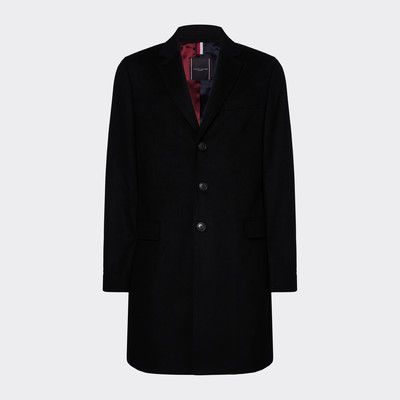 tommy hilfiger slim fit wool coat