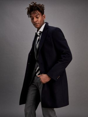 tommy hilfiger slim fit wool coat