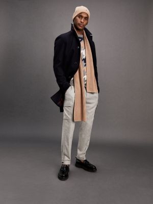 tommy hilfiger wool blend overcoat