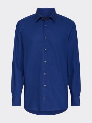 TH Flex Dobby Slim Fit Shirt | BLUE | Tommy Hilfiger