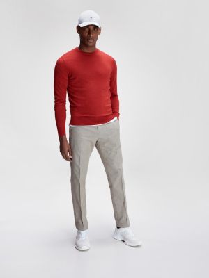 tommy hilfiger red trousers