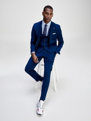 tommy hilfiger blue suit