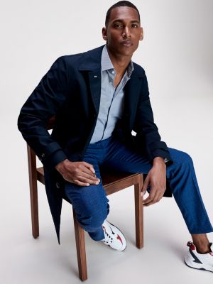 tommy hilfiger tailored cotton car coat