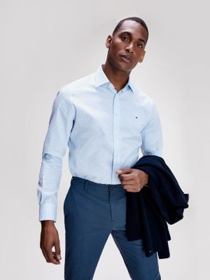 tommy hilfiger slim fit poplin shirt