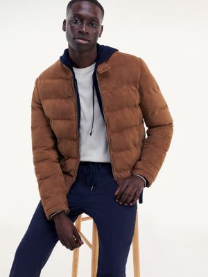 tommy hilfiger suede bomber jacket