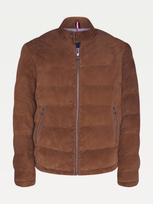 tommy hilfiger suede bomber jacket