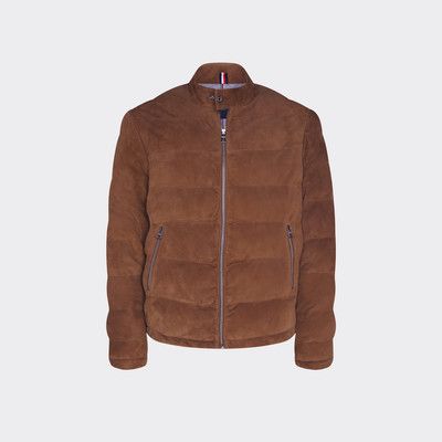 tommy hilfiger suede bomber jacket