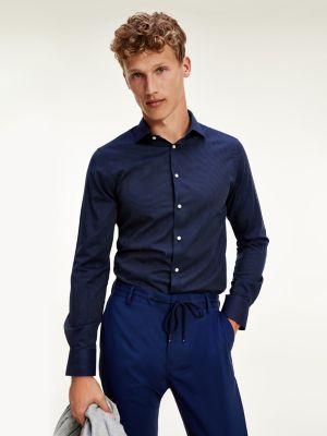 TRENDYOL Herren Slim Fit Hemd – Gestreift, Mit Einzeltasche, 80% Baumwolle