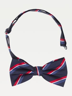 Regimental Stripe Pure Silk Bow Tie 