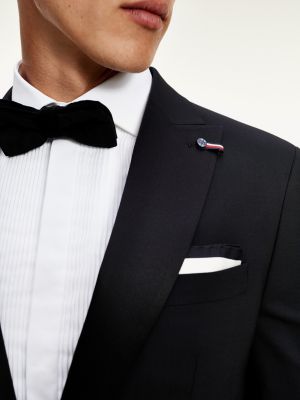 tommy hilfiger black suit