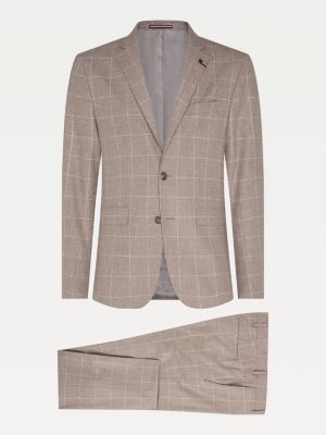 TH Flex Check Wool Suit | GREY | Tommy 