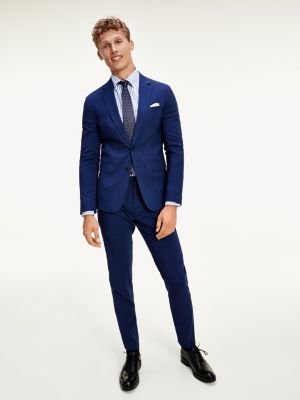 TH Flex Virgin Wool 3-Piece Suit | BLUE 