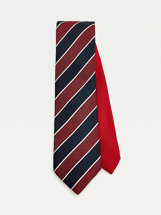 EG_Herren Business Klassisch gestreifte Krawatte Jacquard gewebt Seide Anzug