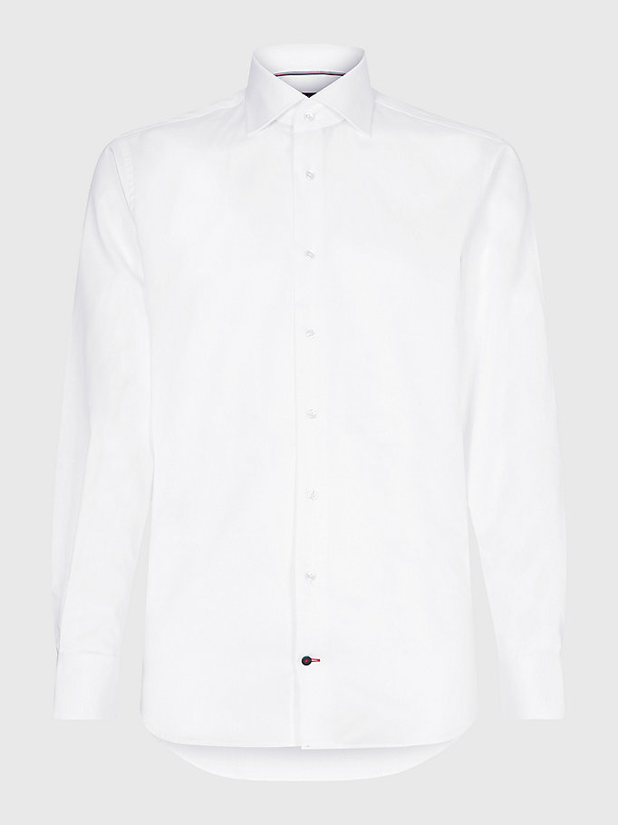 Tommy Hilfiger Uomo Abbigliamento Camicie Camicie eleganti Camicia aderente in puro cotone 