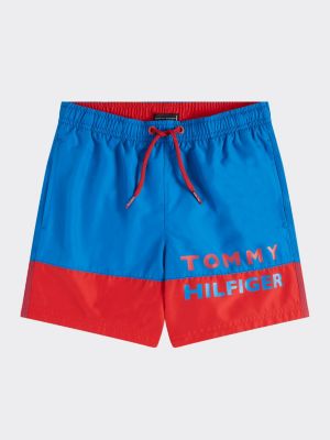 tommy hilfiger shorts with logo all over