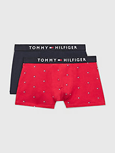 pink 2-pack print plain trunks for boys tommy hilfiger