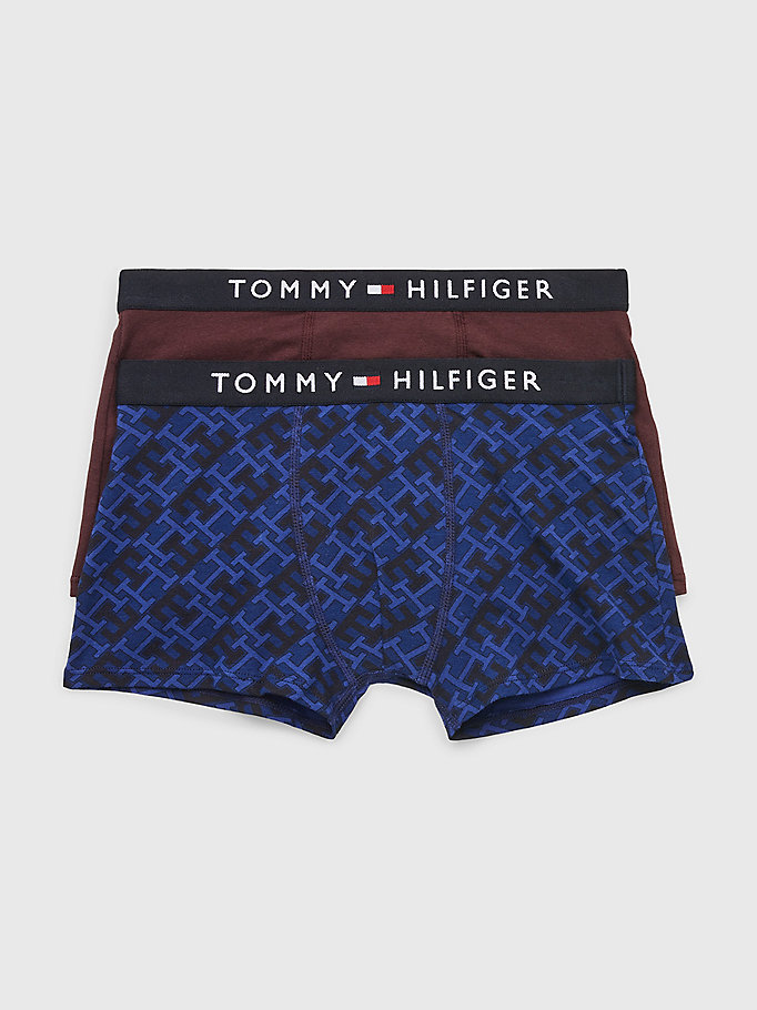 Tommy Hilfiger Bambino Abbigliamento Intimo Boxer shorts Boxer shorts aderenti 2 pack boxer con stampa di monogrammi TH 