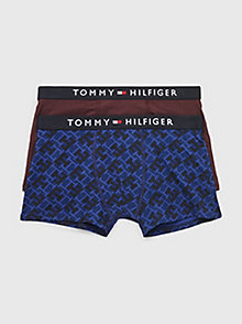 roze set van 2 boxershorts met th-monogramprint voor boys - tommy hilfiger