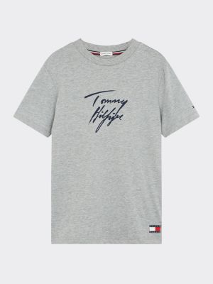 tommy hilfiger signature logo t shirt