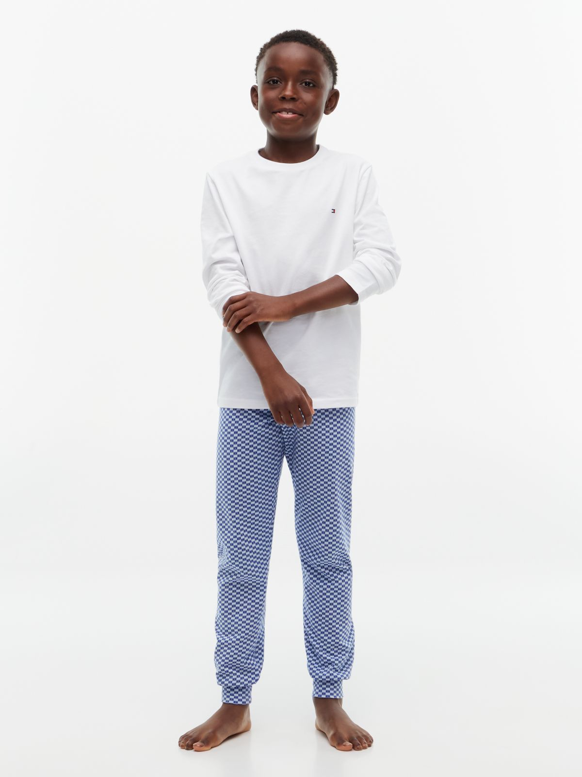 2-Pack Signature Jersey Long Sleeve Lounge T-Shirts — Blue