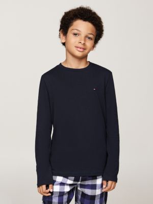 multi 2-pack long sleeve lounge t-shirts for boys tommy hilfiger