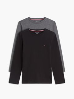 2-Pack Signature Jersey Long Sleeve Lounge T-Shirts — Brown 1