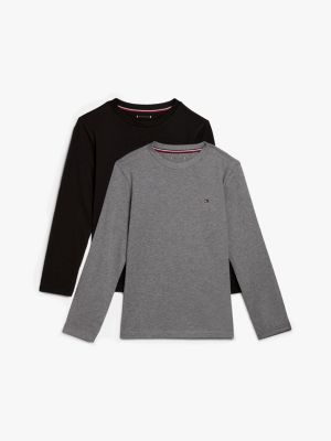 multi 2er-pack langarm-lounge-t-shirts für jungen - tommy hilfiger