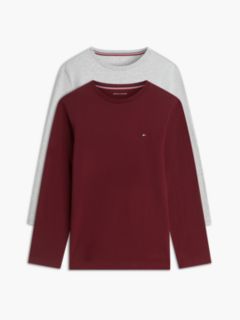 2-Pack Signature Jersey Long Sleeve Lounge T-Shirts — Pink 1
