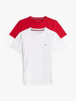 pack de 2 camisetas signature multi de niños tommy hilfiger