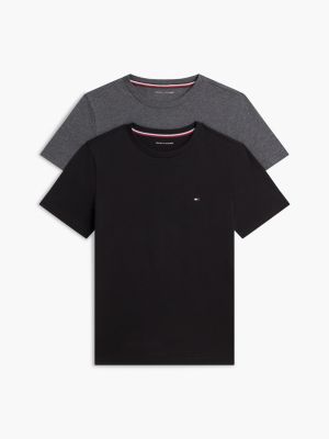 brown 2-pack signature jersey lounge t-shirts for boys tommy hilfiger