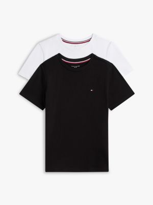 black 2er-pack signature lounge-t-shirts für jungen - tommy hilfiger