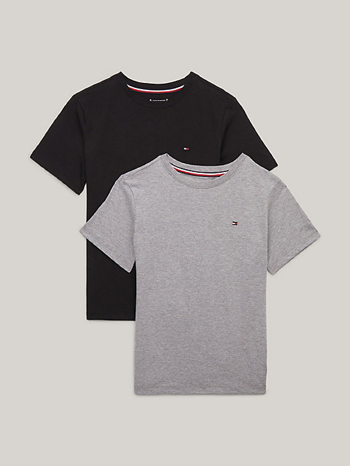 grijs set van 2 original t-shirts voor boys - tommy hilfiger