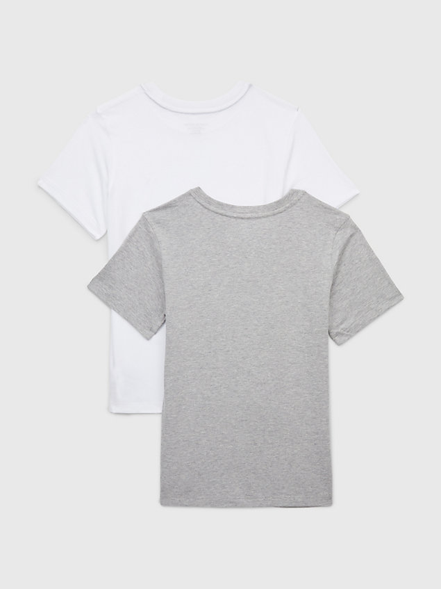 grey th original 2-pack flag t-shirts for boys tommy hilfiger