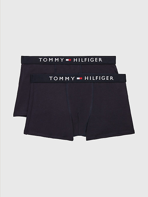 blauw set van 2 original boxershorts voor boys - tommy hilfiger