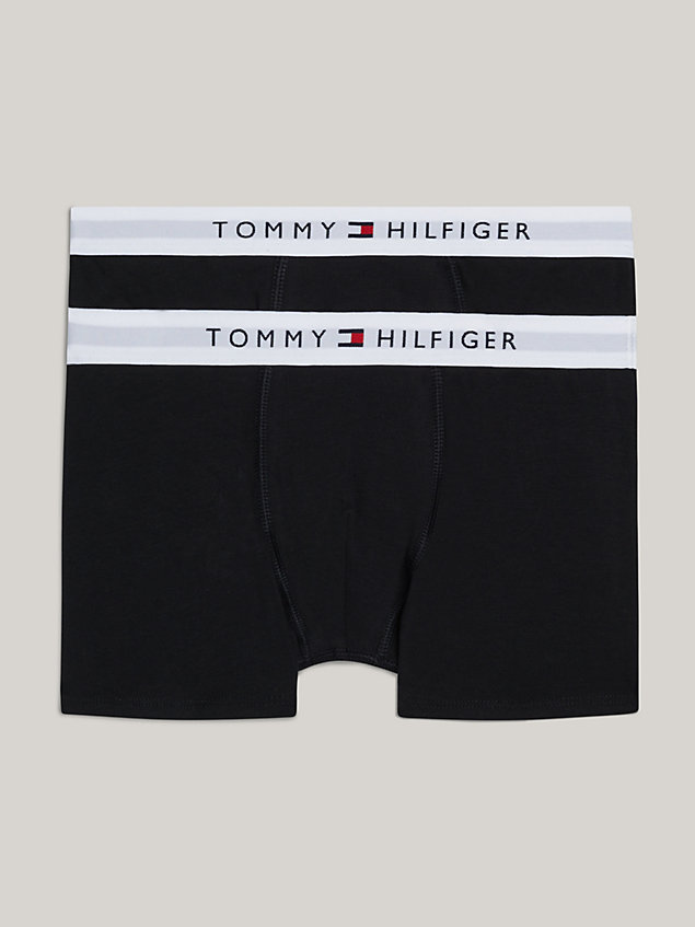 gold 2-pack th original logo waistband trunks for boys tommy hilfiger