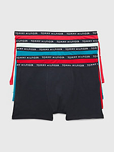 grau 5er-pack trunks mit logo-taillenbund für boys - tommy hilfiger
