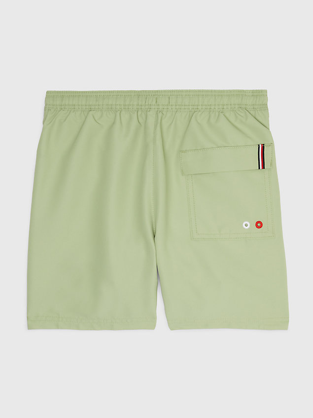 green tommy hilfiger x vacation flag mid length swim shorts for boys tommy hilfiger
