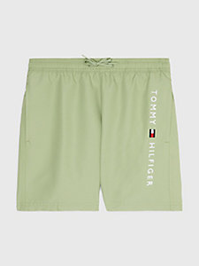 green tommy hilfiger x vacation flag mid length swim shorts for boys tommy hilfiger