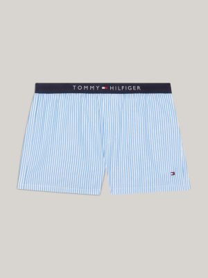 Logo-waist patterned poplin boxer brief, Tommy Hilfiger, Shop Men's Loose  Trunks & Boxer Shorts