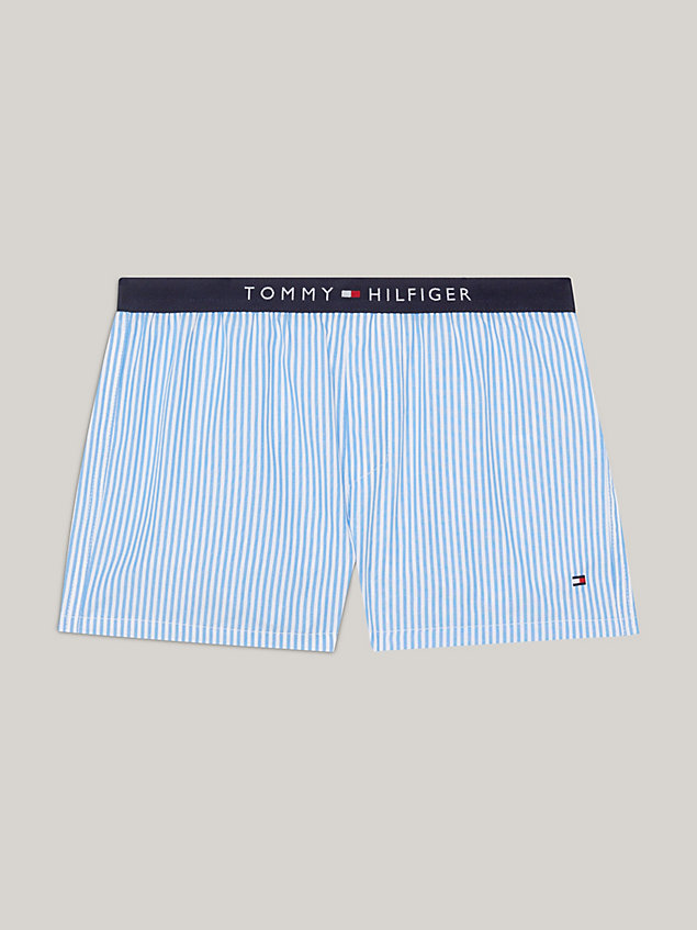blue th original logo waistband boxer shorts for boys tommy hilfiger