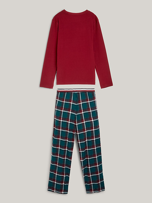 green global stripe pyjamaset in geschenkbox für boys - tommy hilfiger