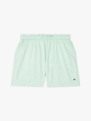 green mid length swim trunks for boys tommy hilfiger