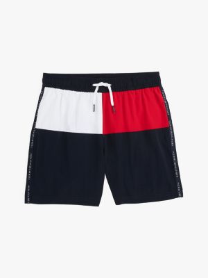 multi mittellange badeshorts für jungen - tommy hilfiger