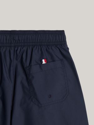 blue original mid length swim shorts for boys tommy hilfiger