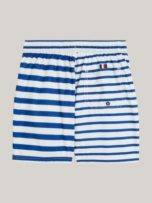 Blue and white swim trunks hot sale
