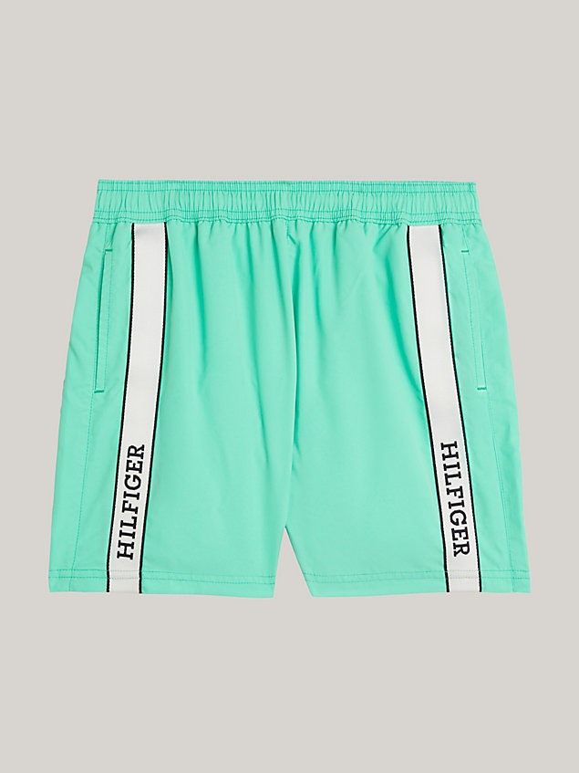 green hilfiger monotype mid length swim trunks for boys tommy hilfiger