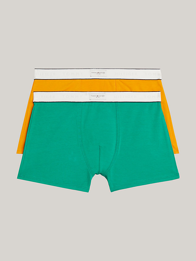 gold 2-pack th established logo waistband trunks for boys tommy hilfiger